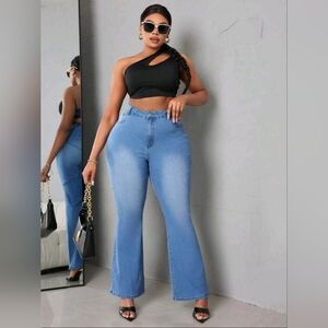 New light wash denim jeans